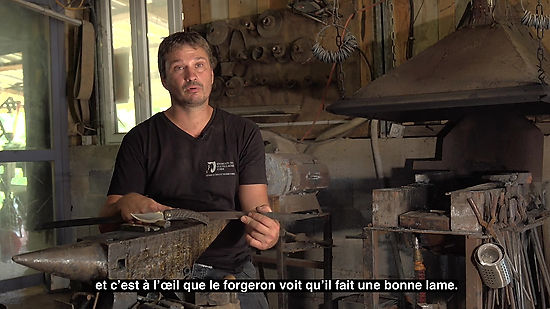 Portrait de Fabien Carzola, artisan coutelier corse